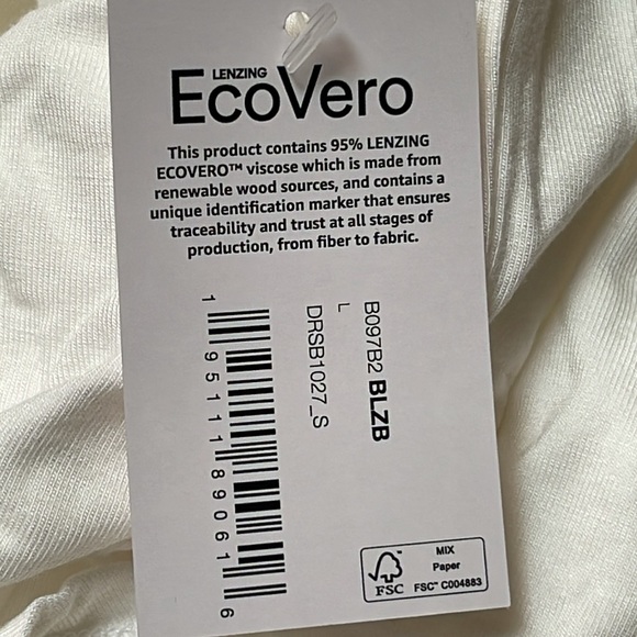 NWT EcoVero Lenzing viscose short sleeve tee size L - Picture 4 of 10